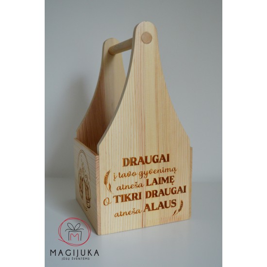 Dėžė alui "Tikri draugai atneša alaus"