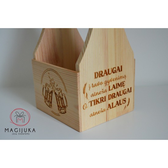 Dėžė alui "Tikri draugai atneša alaus"