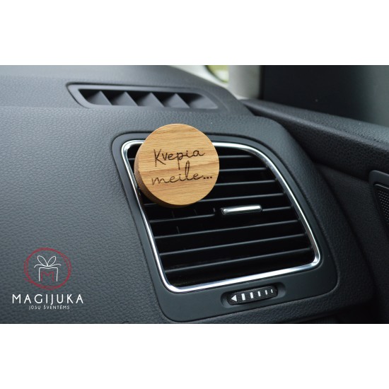 Medinis automobilio kvapas apvalus "Kvepia meile"