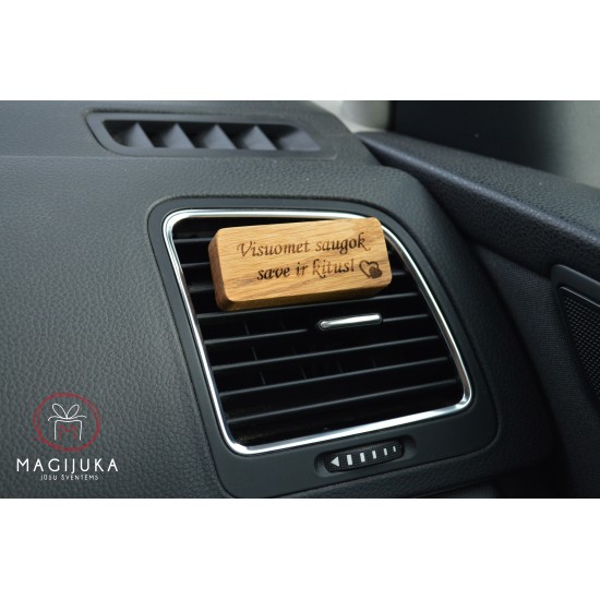 Medinis automobilio kvapas "Visuomet saugok save ir kitus"