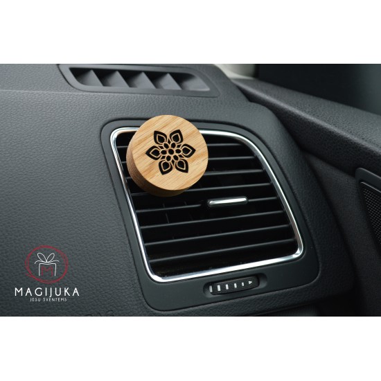 Medinis automobilio kvapas apvalus "Gėlė"