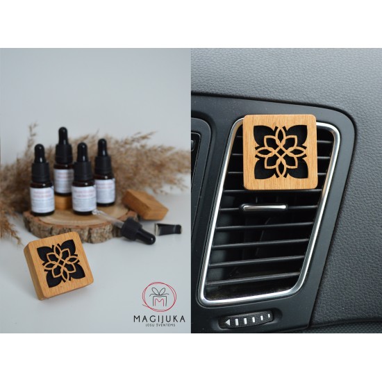 Medinis automobilio kvapas kvadratinis "Ornamentai" 1