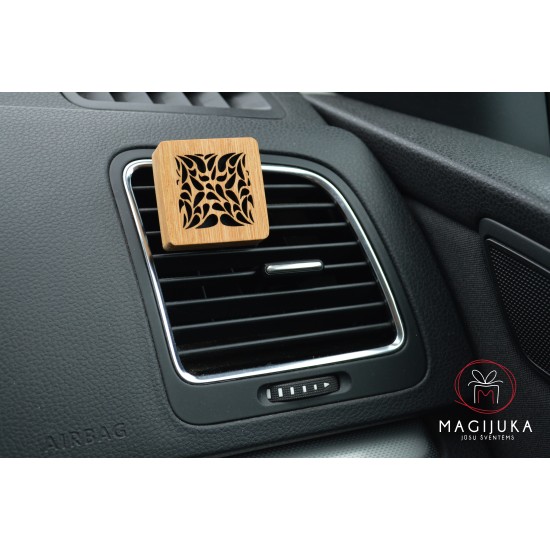Medinis automobilio kvapas kvadratinis "Ornamentai" 3