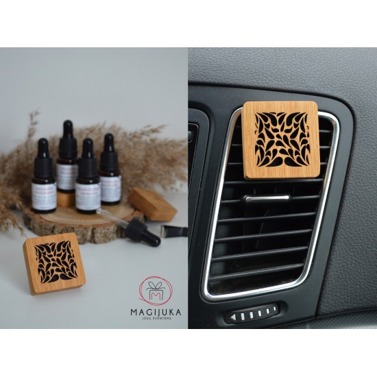 Medinis automobilio kvapas kvadratinis "Ornamentai" 3