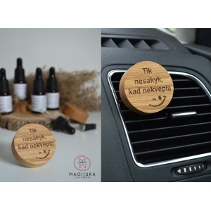 Medinis automobilio kvapas apvalus "Tik nesakyk, kad nekvepia"