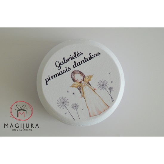Dėžutė dantukui "Angelas tarp pienių"
