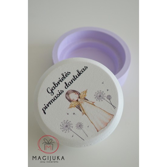 Dėžutė dantukui "Angelas tarp pienių"