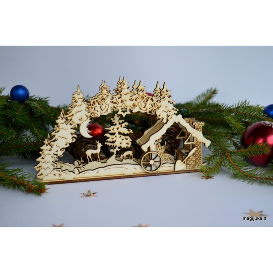3D Kalėdinė dekoracija "Miškas"