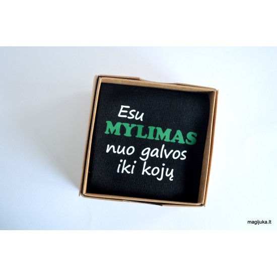 Vyriškos kojinės "Esu mylimas"