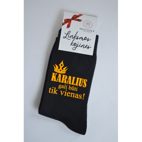 Vyriškos kojinės "Karalius tik vienas"