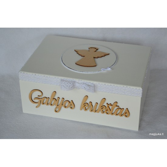 Krikštadėžė "Medinis angeliukas"