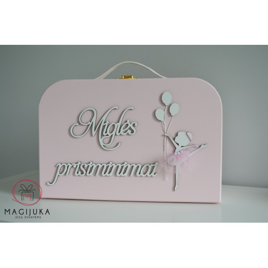 Krikštadėžė - lagaminas "Balerina"
