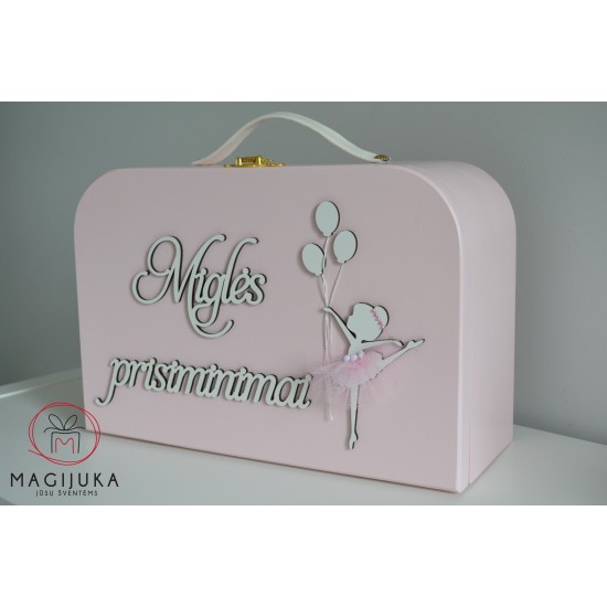 Krikštadėžė - lagaminas "Balerina"