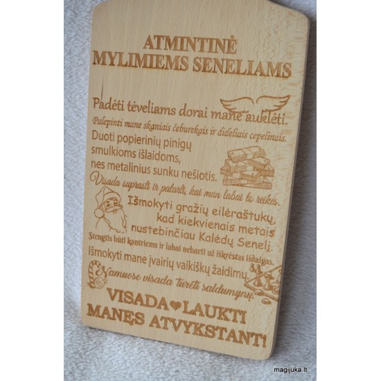 Lentelė "Atmintinė mylimiems seneliams"