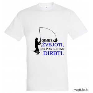 Marškinėliai "Gimęs žvejoti"