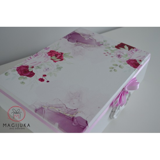 Elegantiška dėžutė "Rožinė"