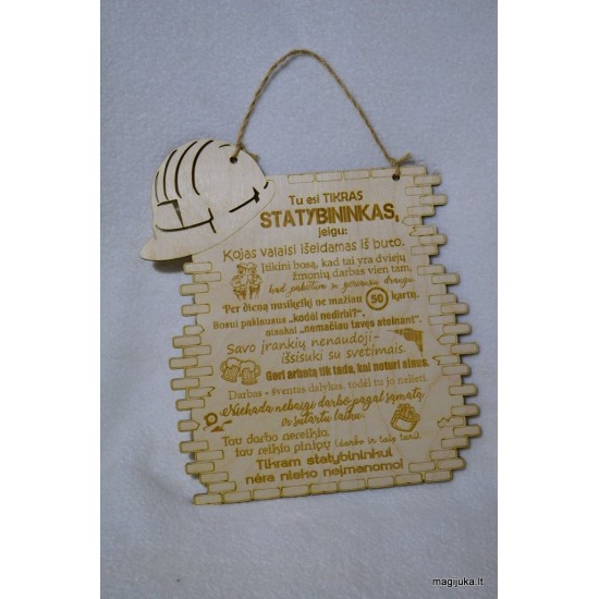 Medinė statybininko lentelė