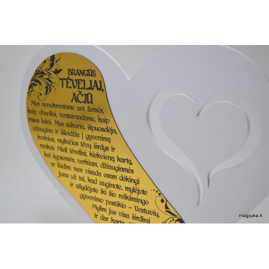 Padėka tėvams "Balta širdis"