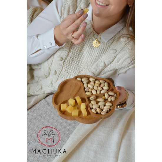 Ąžuolinis padėkliukas "Dobilas"