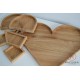 Medinis serviravimo indas "Širdis" su skyreliais