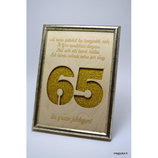 65 gimtadienio sveikinimas