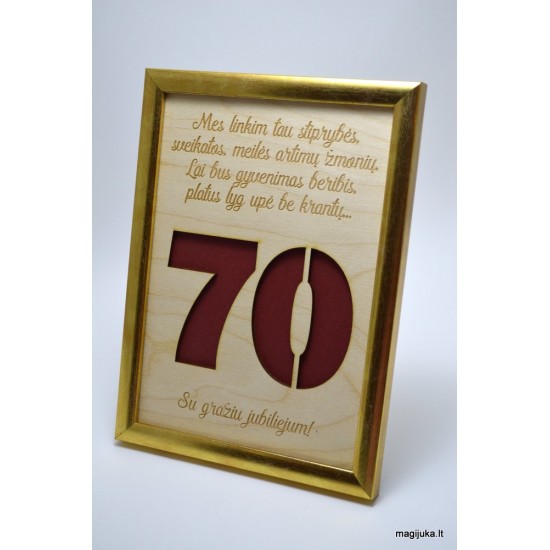 70 gimtadienio sveikinimas