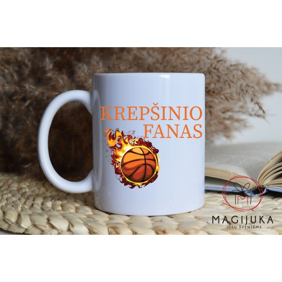 Puodelis "Krepšinio fanas" Puodelis "Krepšinio fanas"