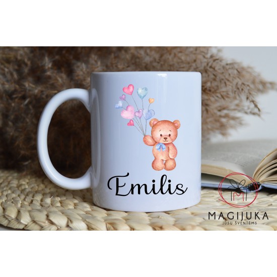 Vardinis puodelis "Meškiukas"