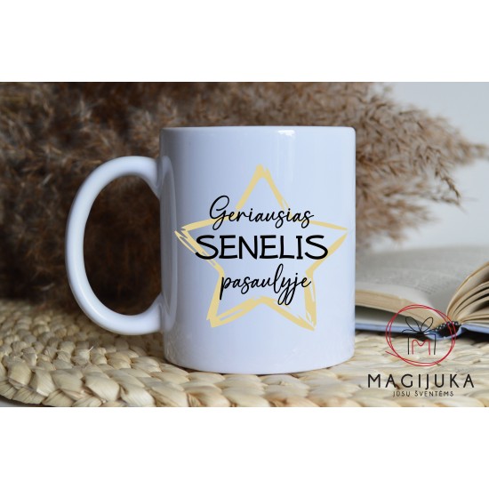 Puodelis "Geriausias SENELIS pasaulyje"