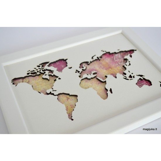 Rėmelis "Pasaulio žemėlapis"