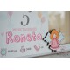 Rėmelis gimimo dienos kalendoriaus lapelis "Rožinis angelas"