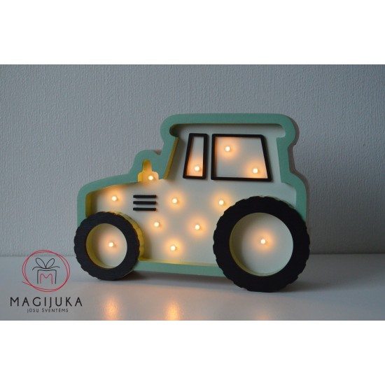 Medinis vaikiškas šviestuvas "Traktorius"