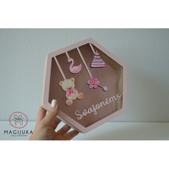 Pastatoma taupyklė "Rožiniai žaisliukai"