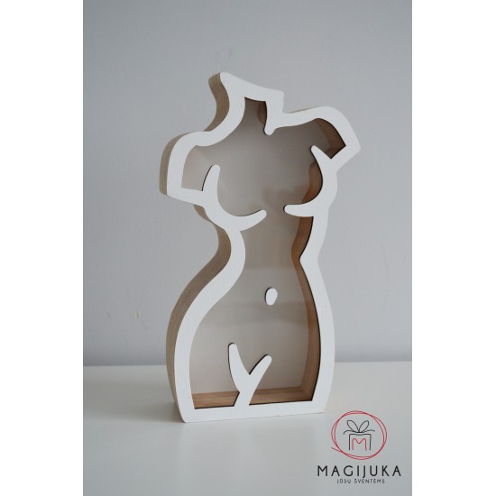 Pastatoma taupyklė "Moters siluetas"