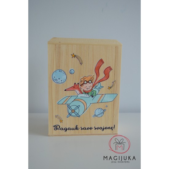 Medinė taupyklė "Mažasis princas"