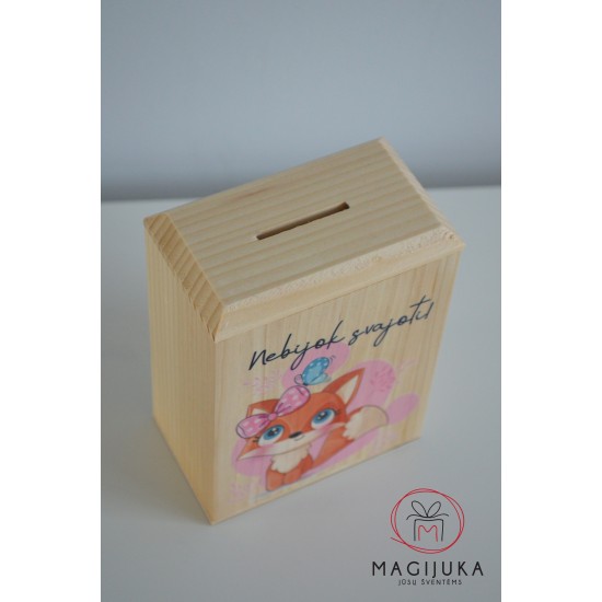 Medinė taupyklė "Laputė"