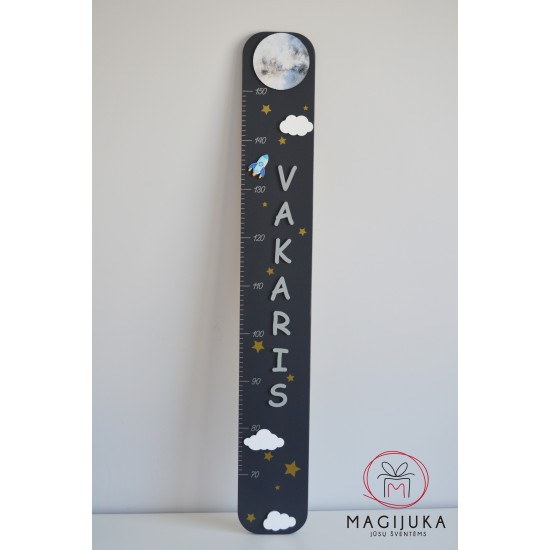 Ūgio matuoklė su vardu "Naktis" + DOVANA