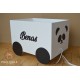 Medinė žaislų dėžė "Panda"