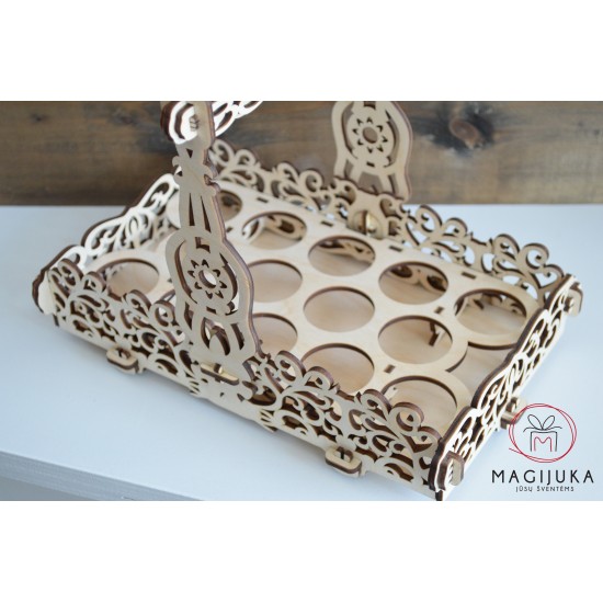 Krepšelis kiaušiniams "Ornamentai"