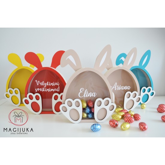 Dėžutė - taupyklė saldainiams "Kiškutis"