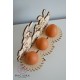 "Kiškučiai" 3 kiaušinių padėkliukas
