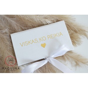 Medžiaginis vokelis pinigams "Viskas, ko reikia"