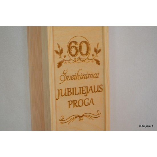 Vyno dėžė "60 jubiliejaus proga"