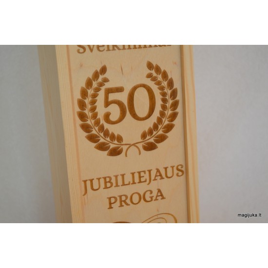 Vyno dėžė "50 jubiliejaus proga"