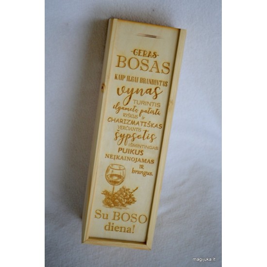 Vyno dėžė "Bosui"