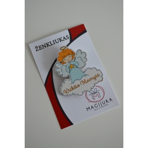 Medinis ženkliukas Angelas "Krikšto mamytė"
