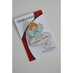 Medinis ženkliukas Angelas "Krikšto Tėvelis"