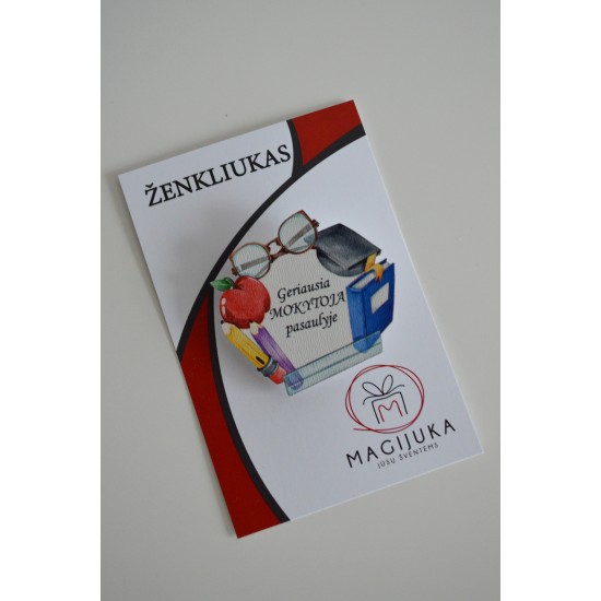 Medinis ženkliukas "Geriausia Mokytoja"
