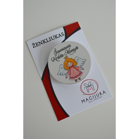 Medinis ženkliukas "Krikšto mamytė"