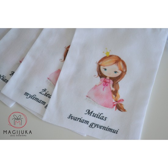 Krikštynų maišeliai "Rožinė princesė"